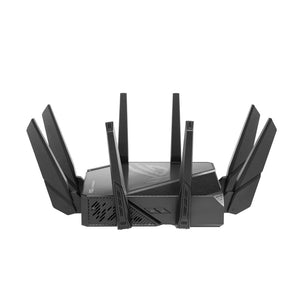 Asus GT-AX11000 Pro Tri-band WiFi 6 (802.11ax) gaming router; 10G port; 2.5G WAN port; dual WAN; AiMesh support; VPN Fusion; Tri-Band router