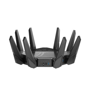 Asus GT-AX11000 Pro Tri-band WiFi 6 (802.11ax) gaming router; 10G port; 2.5G WAN port; dual WAN; AiMesh support; VPN Fusion; Tri-Band router