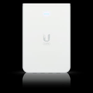 Ubiquiti UniFi - WiFi 6 - U6 In Wall Access Point, No PoE injector included, Wall-mounted WiFi 6 access point with a built-in PoE switch, UB-uAP-u6-IW