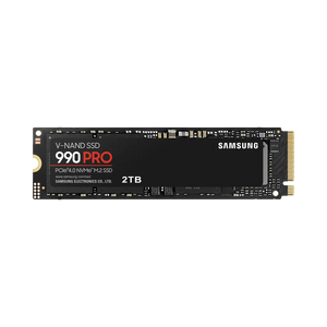 SAMSUNG MZ-V9P2T0BW 990 PRO 2 TB NVMe SSD - Read Speed up to 7450 MB/s; Write Speed to up 6900 MB/s; Random Read up to 1400000 I/O