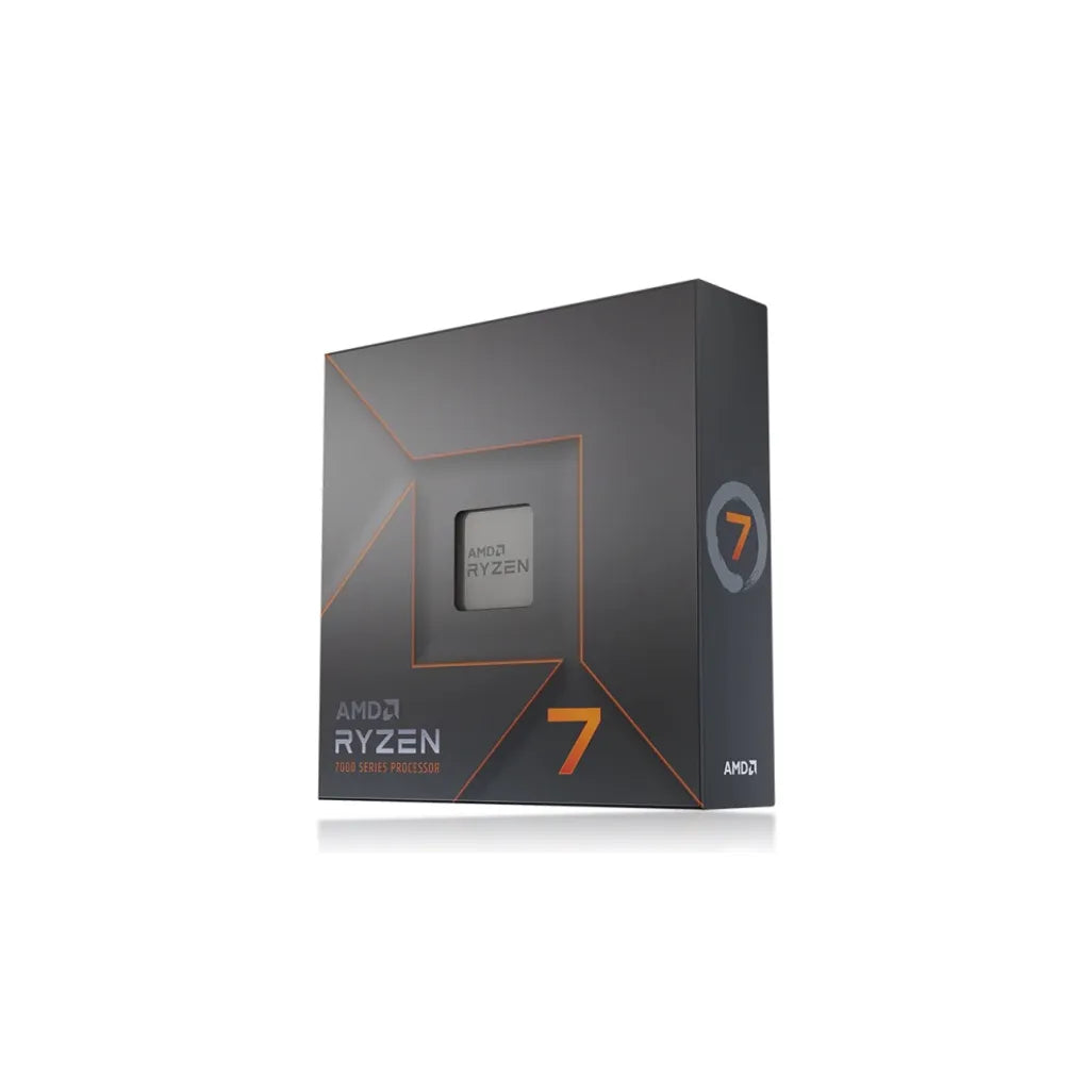 AMD Ryzen 7 7700x 5nm Socket AM5 CPU Processor; 8 Core/16 Thread Base Clock 4.5GHz; Max Boost Clock 5.4GHz 40MB Cache; Radeon Graphics; No Fan