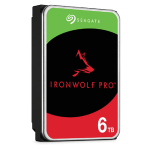 Seagate Ironwolf Pro ST6000NT001 6TB 3.5'' HDD NAS Drives 7200 RPM; SATA 6GB/s Interface; 256MB Cache;550TB/Year; Unlimited Bays