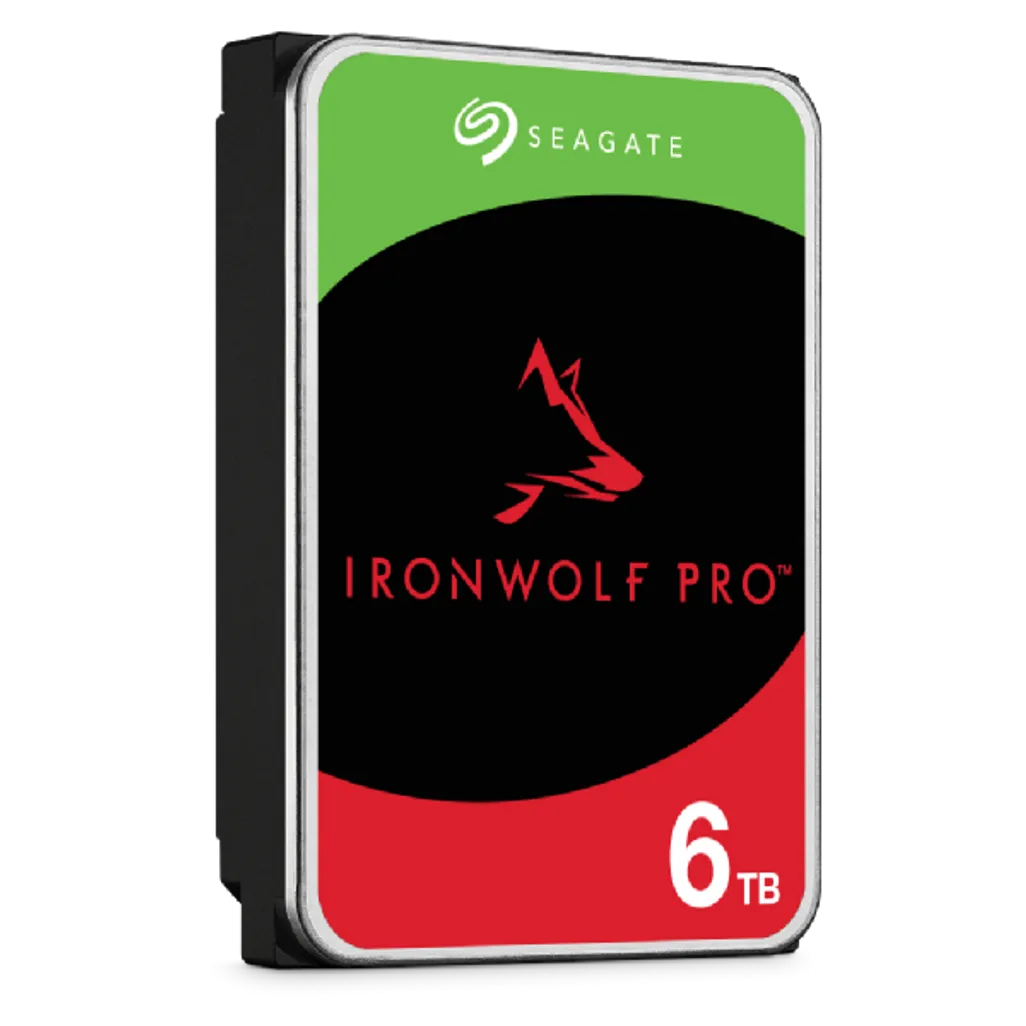 Seagate Ironwolf Pro ST6000NT001 6TB 3.5'' HDD NAS Drives 7200 RPM; SATA 6GB/s Interface; 256MB Cache;550TB/Year; Unlimited Bays