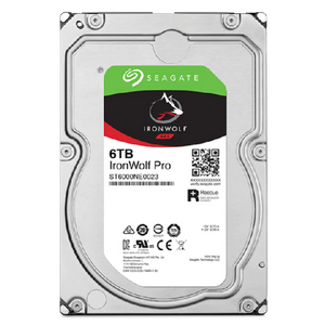 Seagate Ironwolf Pro ST6000NT001 6TB 3.5'' HDD NAS Drives 7200 RPM; SATA 6GB/s Interface; 256MB Cache;550TB/Year; Unlimited Bays