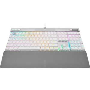 Corsair K70 PRO RGB Optical-Mechanical Gaming Keyboard - Corsair OPX switches - White