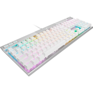 Corsair K70 PRO RGB Optical-Mechanical Gaming Keyboard - Corsair OPX switches - White