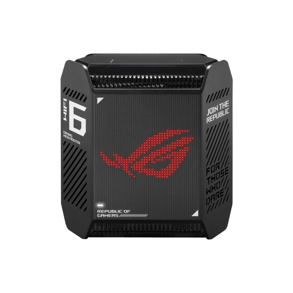 ASUS ROG Rapture GT6 AX10000 AiMesh 1 Pack Gaming Router 2.4GHz 2x2 upto 574Mbps, 5GHz 4x4 upto 4808Mbps, 1WAN, 3xLAN, USB, AiMesh, AiProtection, VPN