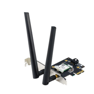 Asus WiFi 6E PCI-E Adapter with 2 external antennas, Supporting 6GHz band; 160MHz; Bluetooth 5.2; WPA3 network security; OFDMA adapter