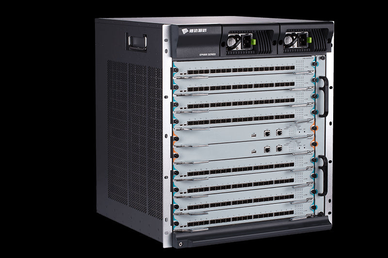Bdcom Gpon OLT chassis, 10 Expansion Slots, 2 slots for the main control board, 8 service, standard fan board, 2 power slots, Bdcom-GP6606-10