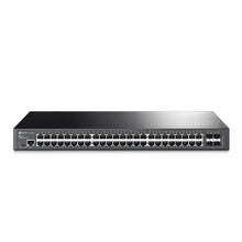 Load image into Gallery viewer, TP-Link TL-SG3452 JetStream 48-Port Gigabit L2+ Managed Switch, 48× Gigabit RJ45 Ports, 4× Gigabit SFP Slots, RJ45/Micro-USB Console Port
