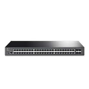 TP-Link TL-SG3452 JetStream 48-Port Gigabit L2+ Managed Switch, 48× Gigabit RJ45 Ports, 4× Gigabit SFP Slots, RJ45/Micro-USB Console Port