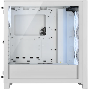 Corsair iCUE 4000D RGB Airflow Tempered Glass Mid-Tower PC CASE; White ATX, Width: 230 mm, Depth: 453 mm, Height: 466 mm