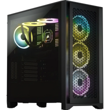 Load image into Gallery viewer, Corsair iCUE 4000D RGB Airflow Tempered Glass Mid-Tower PC CASE; Black ATX, Width: 230 mm, Depth: 453 mm, Height: 466 mm
