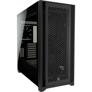 Corsair iCUE 5000D RGB Airflow Tempered Glass Mid-Tower PC CASE; Black, Width: 245 mm, Depth: 520 mm, Height: 520 mm