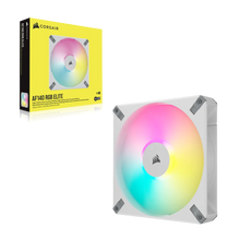 Load image into Gallery viewer, Corsair AF ELITE Series; AF140 RGB ELITE White; 140mm Fluid Dynamic RGB Fan with AirGuide; Single Pack
