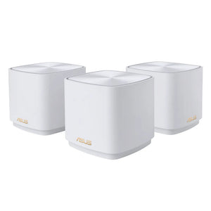 Asus ZenWiFi XD4 Plus (W-3-PK) AX1800 Dual-band Mesh WiFi 6 System- Coverage up to 557 Sq. Meter/6000 Sq. ft. for 3pk; 90IG07M0-MO3C40