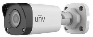 UNV Ultra H.265 A 4MP Mini Fixed Bullet-Camera (Plastic) Now support up to 30 FPS, No Analytics, PoE, IR 30m, 2.8mm lens, IP67, Motion and Intrusion