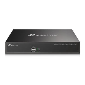 TP-Link VIGI 16 Channel Network Video Recorder, H.265+/H.265/H.264+/H.264, Up to 8MP resolution, 80 Mbps Incoming Bandwidth (up to 16 channels)