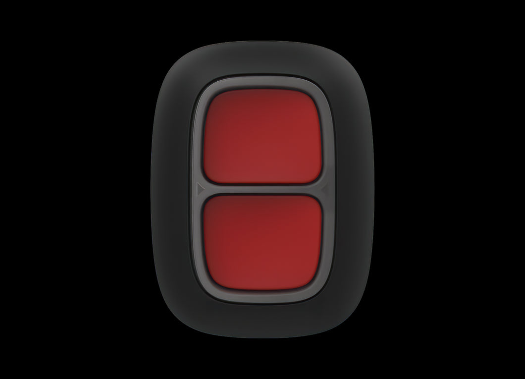 AJAX Security - DoubleButton Jeweller - Double Black Wireless Smart Button for Panic and Control Modes | AJAX-PB-DOUBLE-B