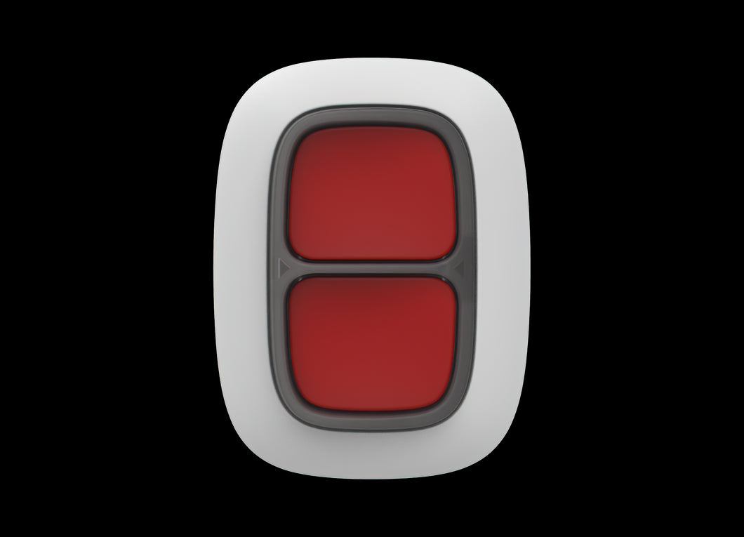 AJAX Security - DoubleButton Jeweller - Double White Wireless Smart Button for Panic and Control Modes | AJAX-PB-Double-W