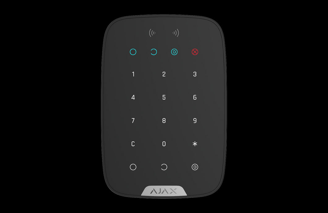 AJAX Security - Keypad Plus Jeweller, Wireless Black Indoor Keypad | AJAX-KP-PLUS-B