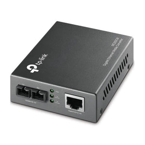 TP-Link MC200CM Multi-mode SC Fiber Converter, 1000Mbps RJ45 to 1000Mbps Multi-mode SC Fiber Converter, Full-duplex, Up to 550m, Chassis TL-MC1400