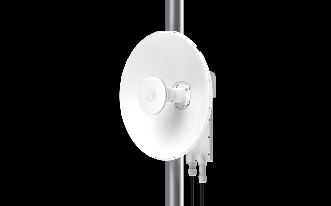 Cambium ePMP 6 GHz 2x2 dish antenna, 6GHz dual polarized, 2x RP SMA connectors, Broadband Wireless, Cambium Networks, ePMP 6GHz Client radio