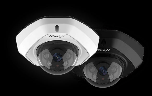 Milesight 5MP, AI Vandal-proof Mini Dome Network Camera - IK10-rated, Intelligent Analytics, Up to IP67-rated for Weather-resistant Performance, ONVIF