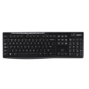 Logitech Wireless Keyboard K270 Unifying USB receiver Spill resistant full size layout