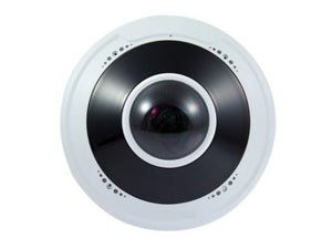 UNV - H.265 - 4MP Panoromic 180 Fisheye 1.6mm, 10m IR, Microphone, Uniview Smart Function, DC 12V, PoE, IP66, 1/3,4 megapixel, SD Card, IP66