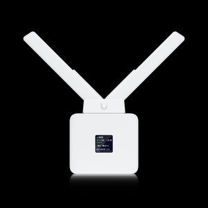 Ubiquiti UniFi LTE Mobile Router, LTE Cat4, 2x GbE ports, 1 PoE output, USB-C, ATX & PoE power options, Integrated GPS, Detachable long-range antennas