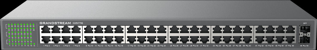 Grandstream Enterprise 48 port Unmanaged GbE Switch, 24x Gigabit Ethernet Ports, 2x SFP Ports, Networking, Switches - Unmanaged, Gigabit Desktop