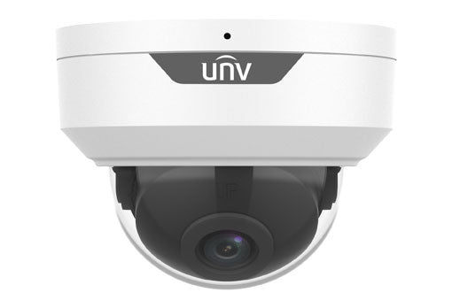 UNV - Ultra H.265 2MP Vandal-resistant Fixed Dome Camera with Upgraded Basic Motion Detection, Basic Analytics, 12V DC, PoE, IR 30 m, 4 mm, IP67, IK10