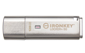 Kingston 128Gb Ironkey Locker Plus 50 Aes Encrypted Usbtocloud