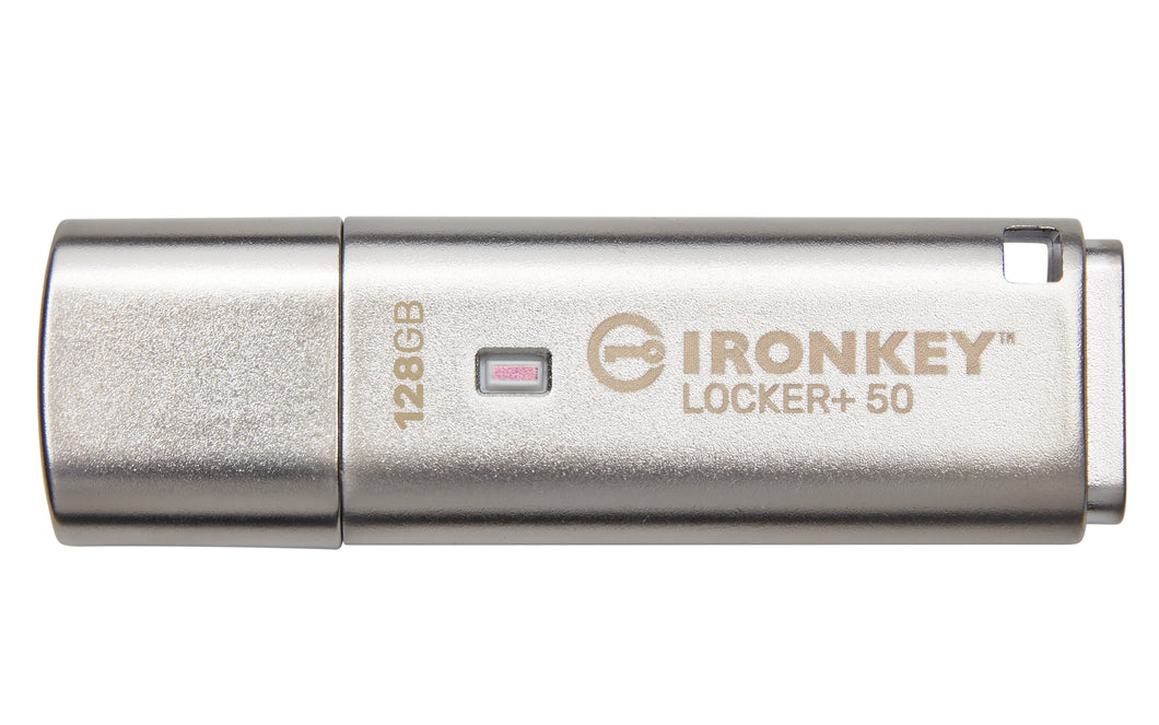 Kingston 128Gb Ironkey Locker Plus 50 Aes Encrypted Usbtocloud