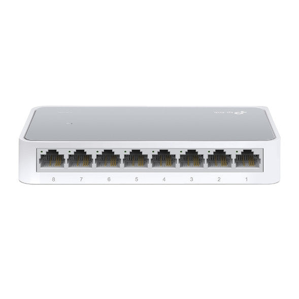 TP-Link 8-Port 10/100Mbps mini Desktop Switch, 8× 10/100M RJ45 Ports, auto MDI/MDIX, Desktop Plastic Case, Networking, Desktop Unmanaged Switch