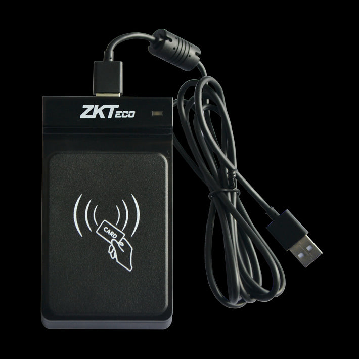 ZKTeco - Mifare Take On Reader, Read and Write (CR20M)13.56MHz Mifare cards, USB operated, LED indicators, Access Control Card Reader, ZK-CR20MW