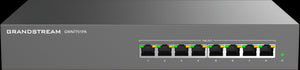 Grandstream Enterprise 8 port Unmanaged GbE PoE Switch - 145W, 8x GbE, 8x PoE 802.3 af/at, up to 30W per port, 145W power budget