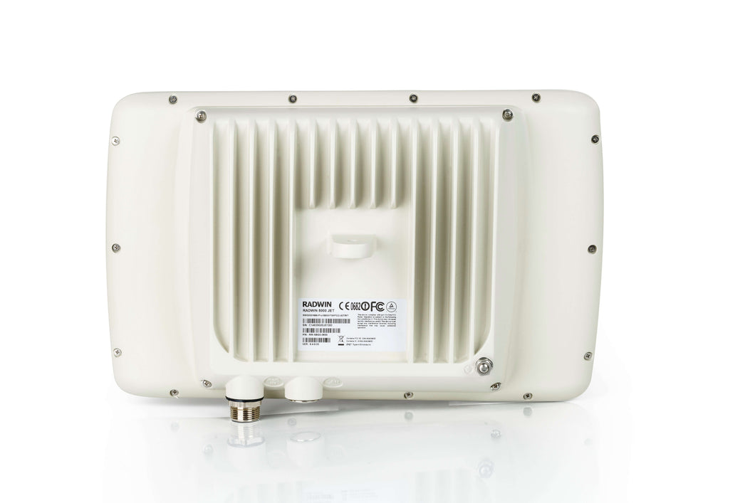 RADWIN 5000 JET Pro Base station 5GHz 750Mbps, 750Mbps Aggregate, 20dBi Smart Beamforming Antenna, Up to 64 HSU, GPS Sync, Requires PoE-48V-30WPG