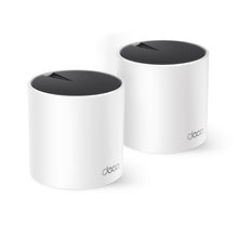 Load image into Gallery viewer, TP-Link AX3000 Whole Home Mesh Wi-Fi 6 System (2 Pack), 574 Mbps at 2.4 GHz + 2402 Mbps at 5 GHz, 3× Gb Ports (WAN/LAN auto-sensing)
