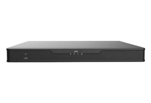 UNV - H.265 - Channel NVR with 4 Hard Drive Slot, Prime Series, Uniview NVR, 320 Mbps Incoming Bandwidth, Hard Drives Not Incl, Smart Analytics, ONVIF