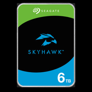 UNV Seagate SkyHawk 6TB Surveillance Hard Drive, Uniview Optimised for 24/7 Video Surveillance, Serial ATA III Interface, 6000GB Capacity, ST6000VX008