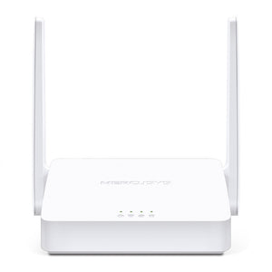 Mercusys N300 Multi-Mode Wi-Fi Router, 300 Mbps at 2.4 GHz, 2× Fixed External Antennas, 2× 10/100 Mbps LAN Ports, 1× 10/100 Mbps WAN Port, MW302R