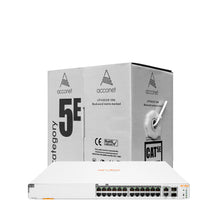 Load image into Gallery viewer, HPE Promo - Buy ARU-IO-SW193024G-370W and Get 1 x Acconet CAT5-100 FREE, Purchase HPE Instant On 1930 24port Gigabit 370W Switch and receive CAT5 100m
