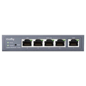 Cudy Multi-WAN 5 port Gigabit VPN Router, 1× GbE WAN, 3× GbE WAN/LAN, 1× GbE LAN, Load Blance or Link Backup Modes, VPN, Firewall, Routing | R700