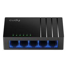 Load image into Gallery viewer, Cudy 5 Port Gigabit Desktop Switch, 5× 10/100/1000 Mbps Gigabit Ethernet Ports, Max 140 meter Gigabit Transmission, Desktop or Wall-Mount | GS105D
