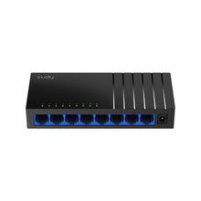 Load image into Gallery viewer, Cudy 8 Port Gigabit Desktop Switch, 8× Gigabit Ethernet Ports, Desktop, Wall-Mount, Eight 10/100/1000 Mbps non-blocking Ethernet ports, 170m | GS108D
