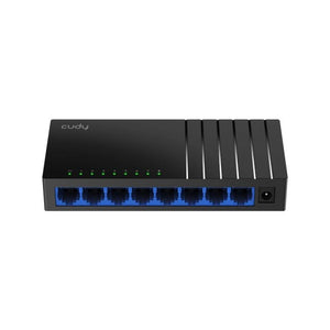 Cudy 8 Port Gigabit Desktop Switch, 8× Gigabit Ethernet Ports, Desktop, Wall-Mount, Eight 10/100/1000 Mbps non-blocking Ethernet ports, 170m | GS108D