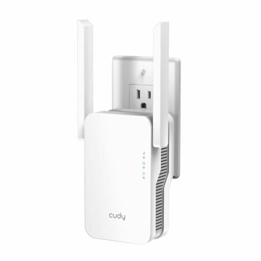 Cudy Dual Band 1800Mbps WiFi 6 Mesh Range Extender, 1× Gigabit Ethernet Port, 40 Connected Devices, Cudy Mesh Satellite, Multi-Band Backhaul | RE1800