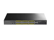 Load image into Gallery viewer, Cudy 24 Port Gigabit PoE 400W 4 Gigabit 4SFP Switch, 24×Gigabit PoE Ports with 802.3at/af Mode A PoE, 4×GbE/SFP Combo Ports, 400W PSU | GS2028PS4-400W
